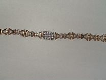 Золотой женский браслет с бриллиантами 585