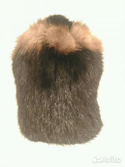 Шапка из вязаной норки новая