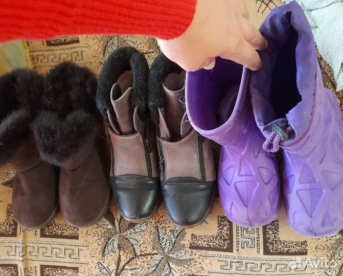 Обувь для девочки угги 31,ботинки 36,сапоги рез35