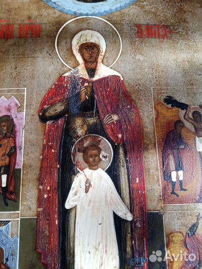 Икона, кирик и иулита, 19в