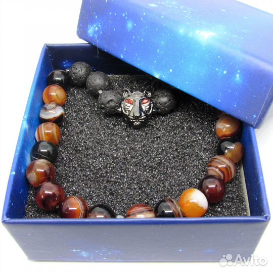 Браслет мужской из натуральных камней