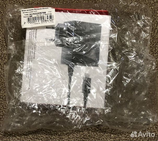 Блок питания nintendo switch