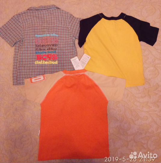 Футболки рубашка куртка р. 86
