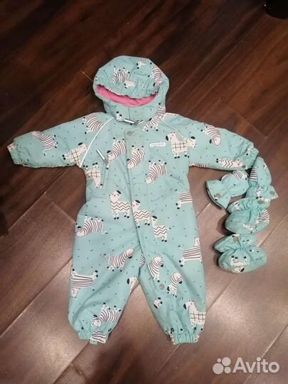 Демисезоный комбинезон для девочки 74-80 р