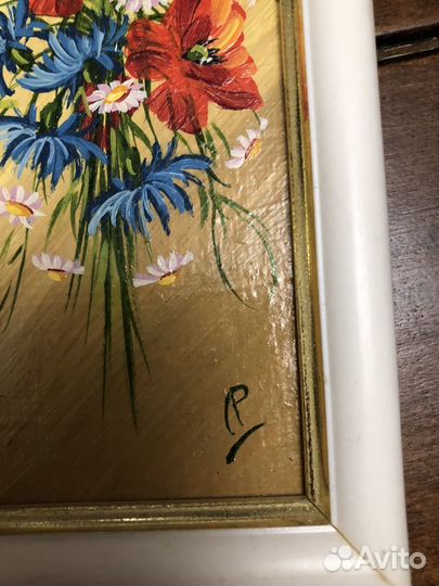 Картина Полевые цветы авторская работа