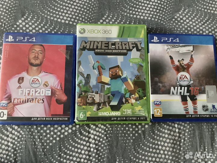 Диски на xbox 360 и ps4