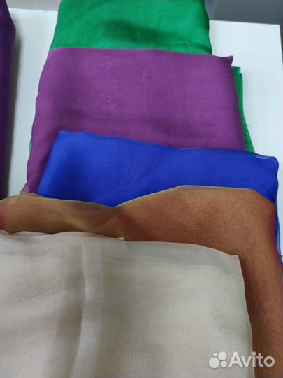 Органза и шифон для вышивки 100 шёлк