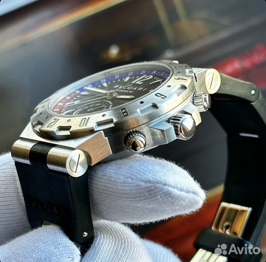 Bulgari Diagono GMT Pepsi 40мм