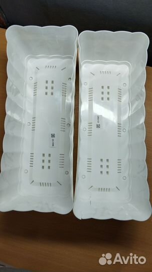 Ящик для цветов М3356, 12 л, узкий, белый