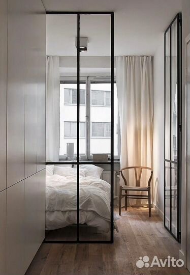 Стеклянные перегородки лофт