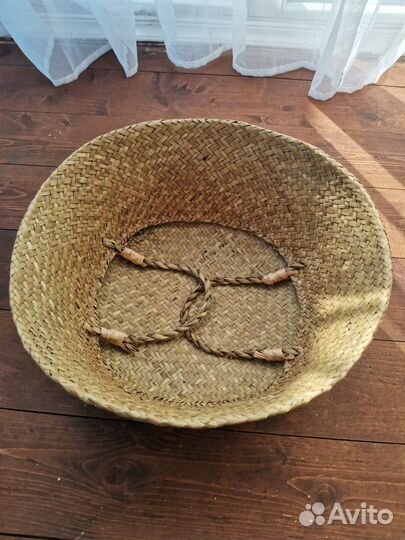 Корзина интерьерная из водорослей