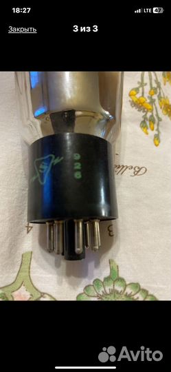 Радиолампа 6B4G Sylvania