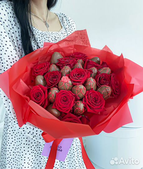 Букет из клубники в шоколаде - Red Passion