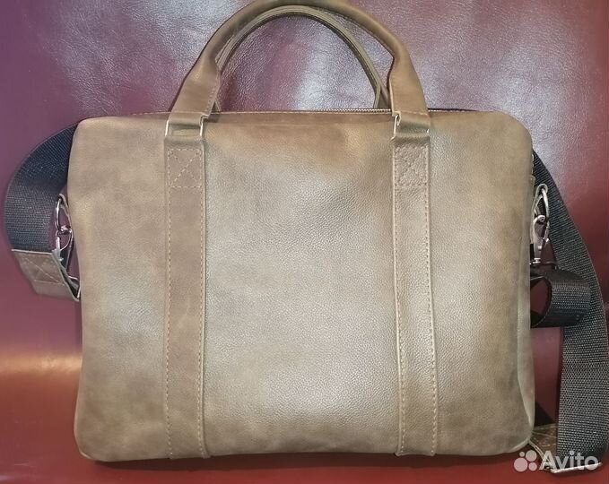 Мужской кожаный портфель из натуральной кожи