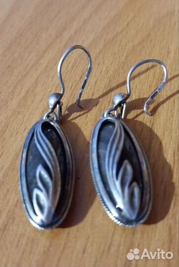 Серьги серебро СССР