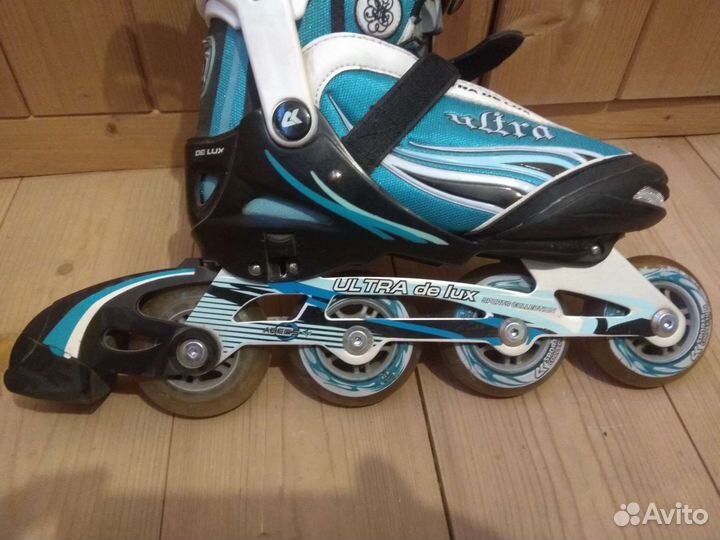 Коньки роликовые р.37-40 с комплектом защиты