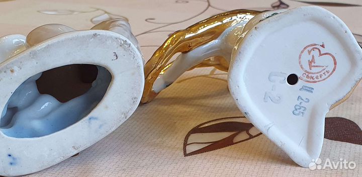 Фарфоровая статуэтка, шкатулка СССР дулево,сысерть