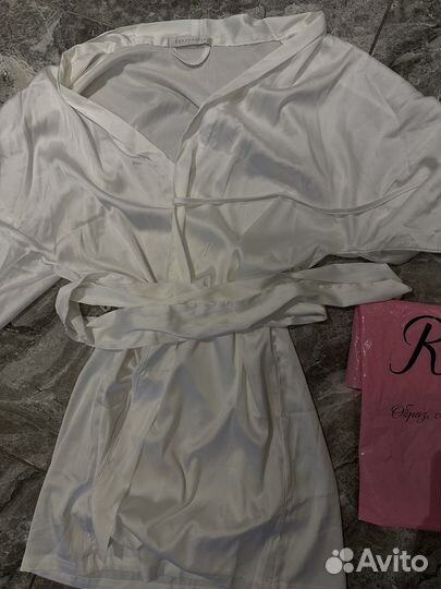 Халат женский шелковый