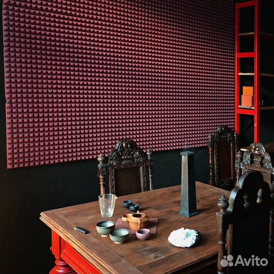 Акустический поролон Пирамида 2х1м в наличии