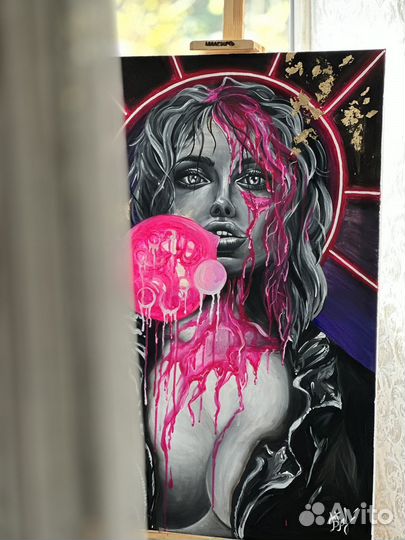Картина акрил на холсте большая