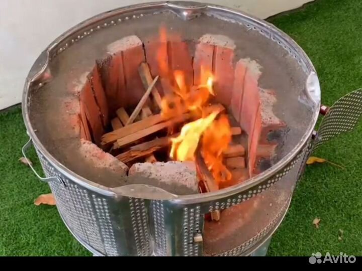 Очаг или мангал бак из листовой нержавеющей стали