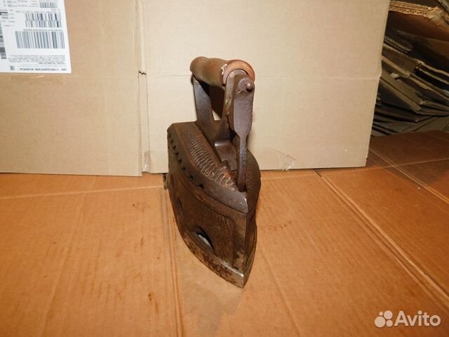 Антикварный,Редкий, угольный утюг зиф СССР нэп