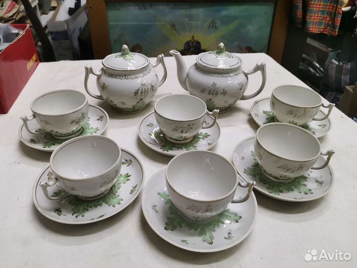 Советский чайный сервиз Вербилки (Ч)