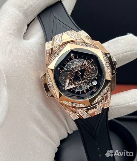 Мужские часы hublot Big Bang Sang Bleu