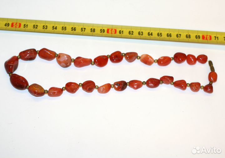 Колье из сердолика времен СССР