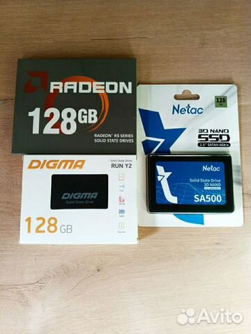 SSD накопители 2.5" 128/256/512 гб и др