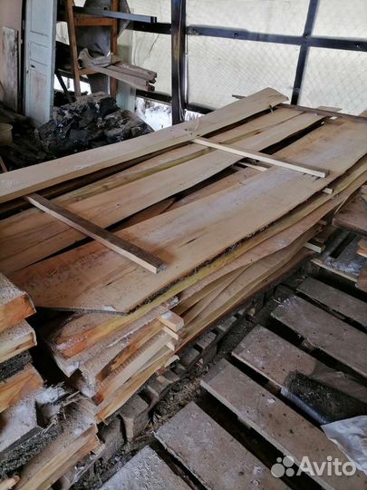 Доска необрезная липа