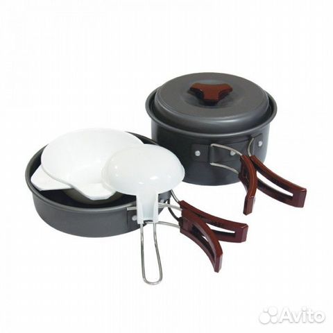 Набор посуды TRC-025 анодированный алюминий Tramp