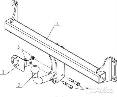 Фаркоп BMW X3/X4 (2010-2017/2014-2018)(BM 03)
