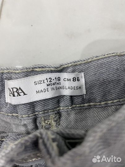 Джинсовые шорты zara 92