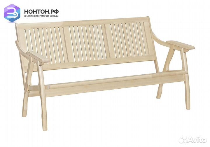 Диван-скамья Массив с решеткой