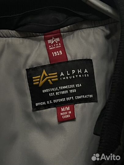 Бомбер alpha industries