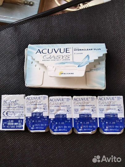 Линзы -2 двухнедельные