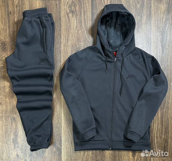 Костюм Nike на флисе худи и штаны