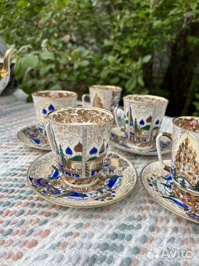 Чайный сервиз лфз роспись А.В. Воробьевский