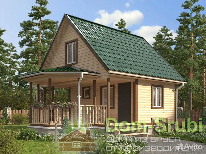 Белозерск. Хорошая надёжная Баня из бруса Б-19 6х8