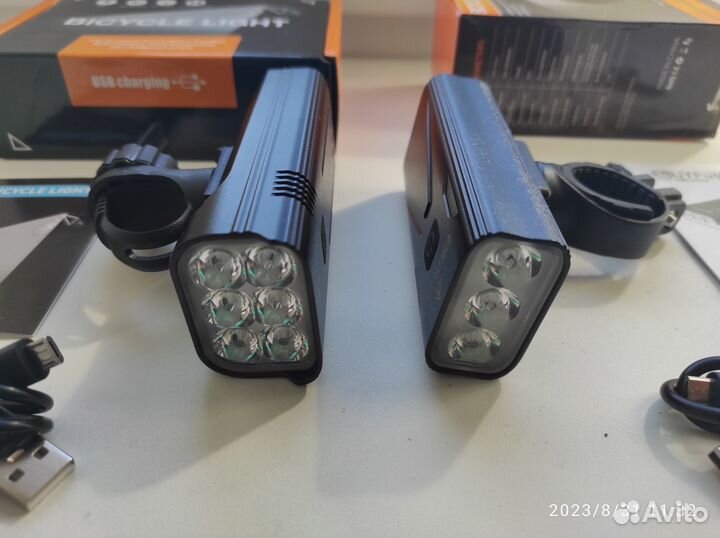 Фонарь для велосипеда 5,2Ah max 6000Lm + поуэрбанк