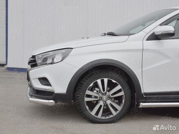 Защита переднего бампера D63 секции Vesta SW Cross