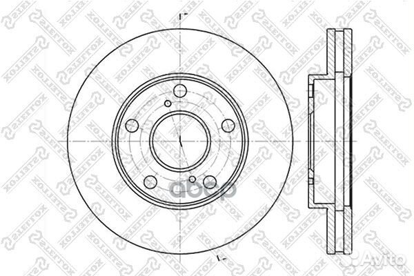 6020-4547V-SX диск тормозной передний Toyota C
