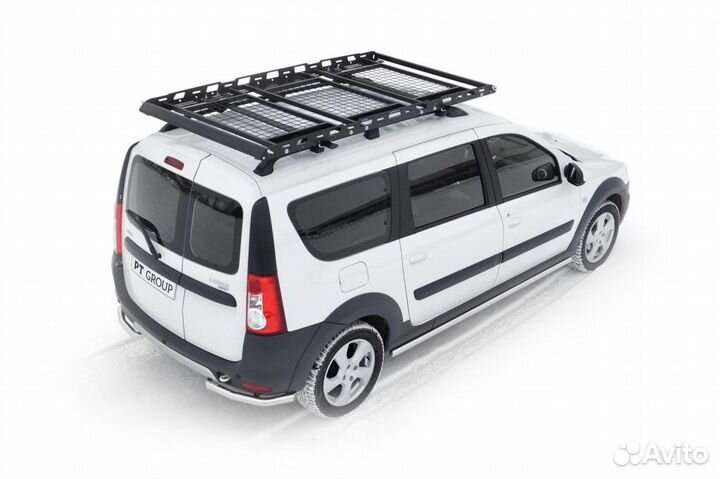 Защита бамперов Ларгус задняя