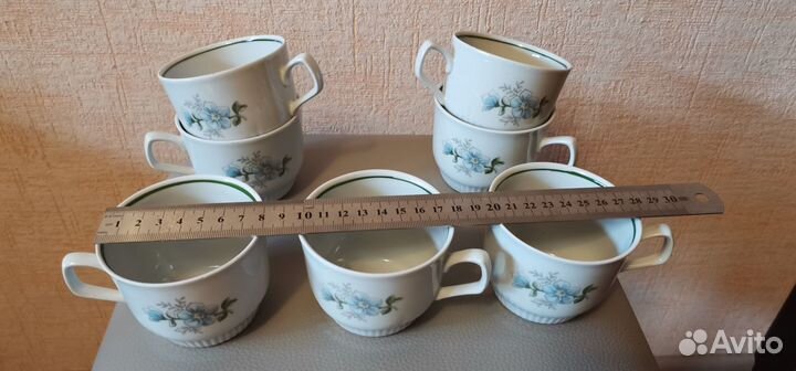 Набор кружек для чая кофе СССР сервиз фарфор