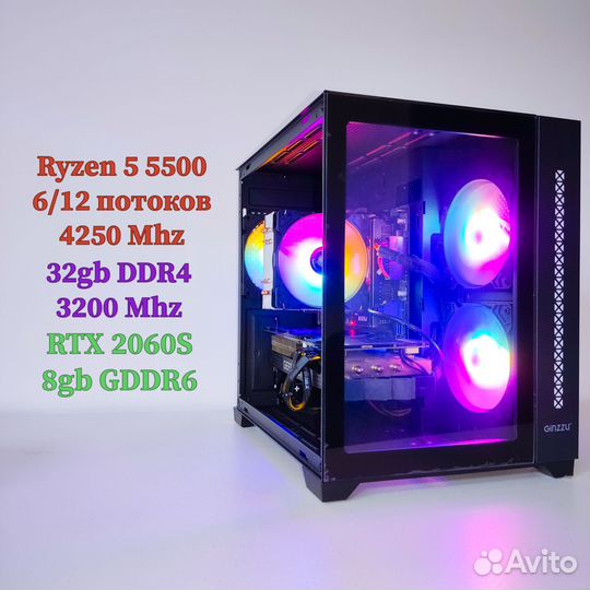 Игровой пк I5 11400F RTX 2060 Super 32gb RAM