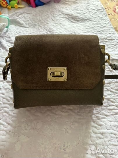 Сумка натуральная кожа терволина