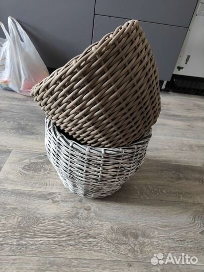 Кашпо из ротанга