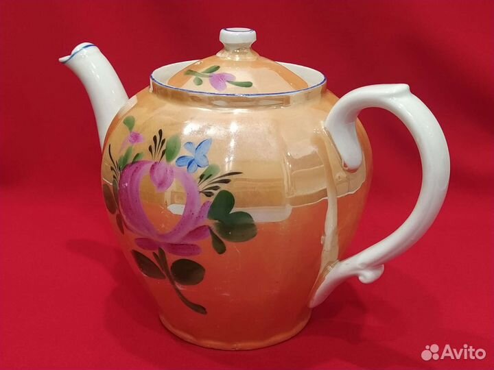 Доливочный чайник, Красный фарфорист, 1920-е гг