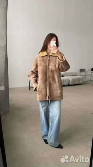 Дубленка натуральная винтаж овчина